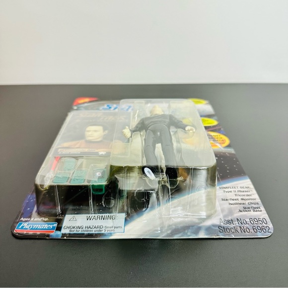 Star Trek The Next Generation LIEUTENANT CMDR DATA 1994 Playmates NEW - SEALED! - Picture 7 of 8